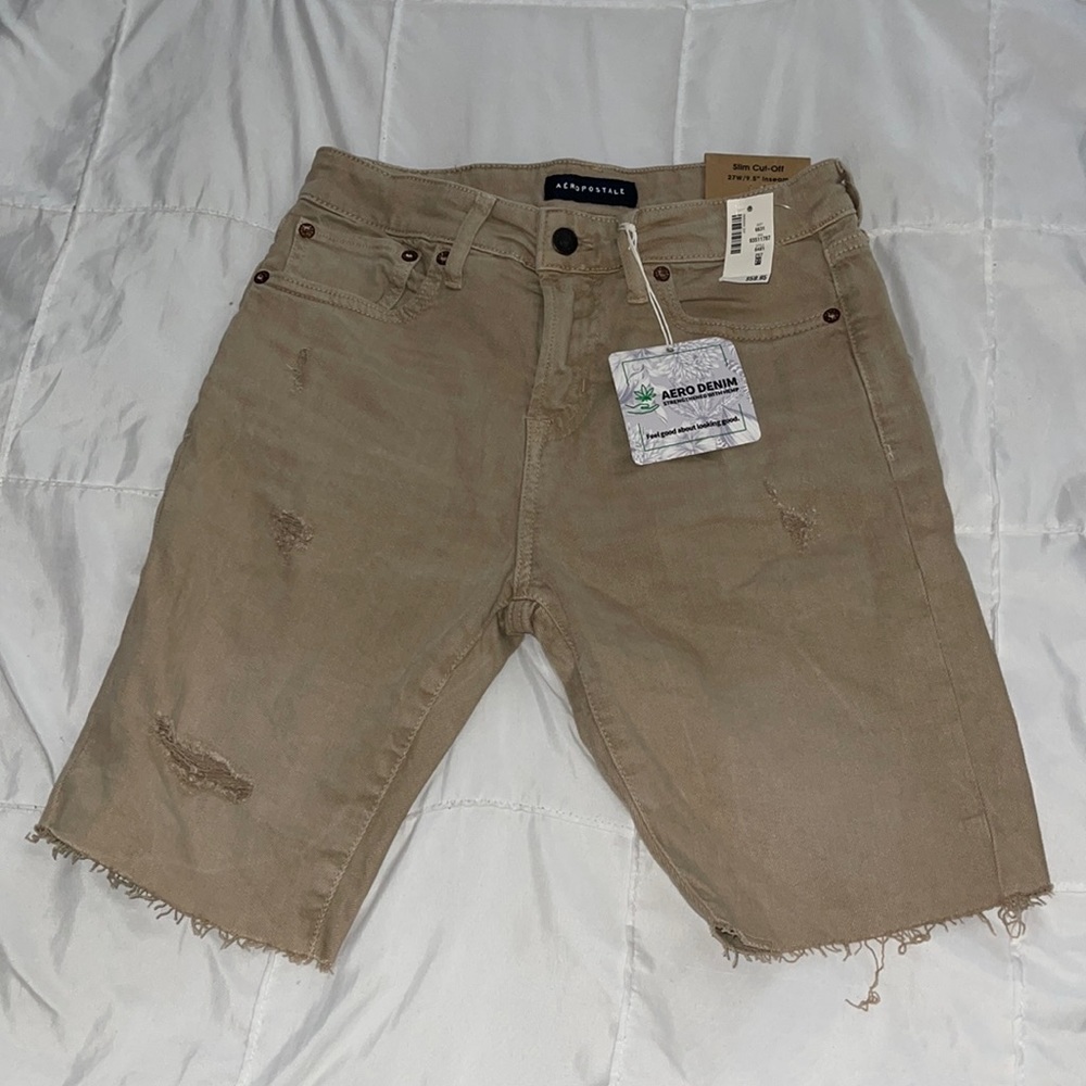 🆕listing…Aeropostale Slim Cut-Off Denim Shorts - Picture 1 of 3